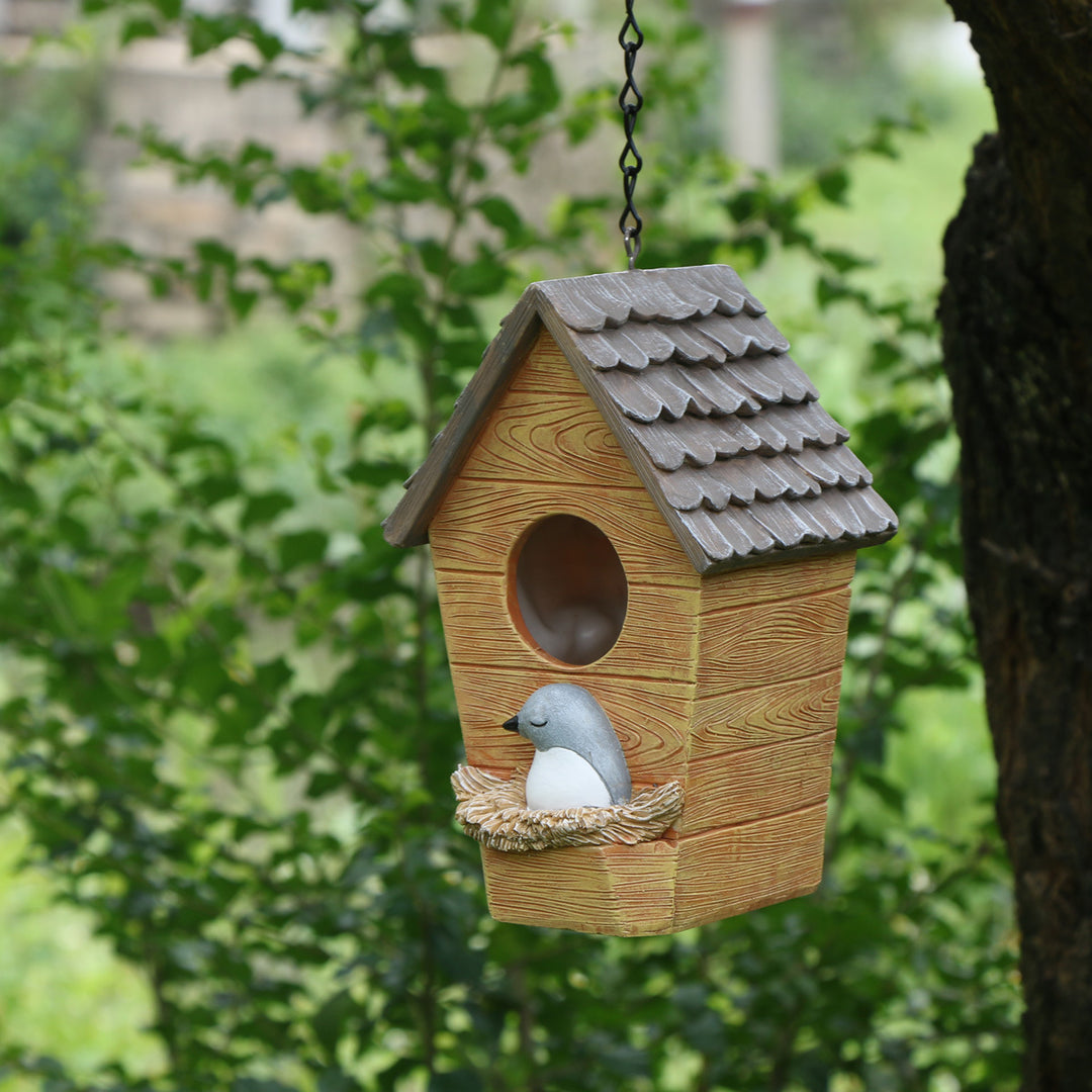 Dekoratives Vogelhaus aus Kunstharz, verschiedene Designs