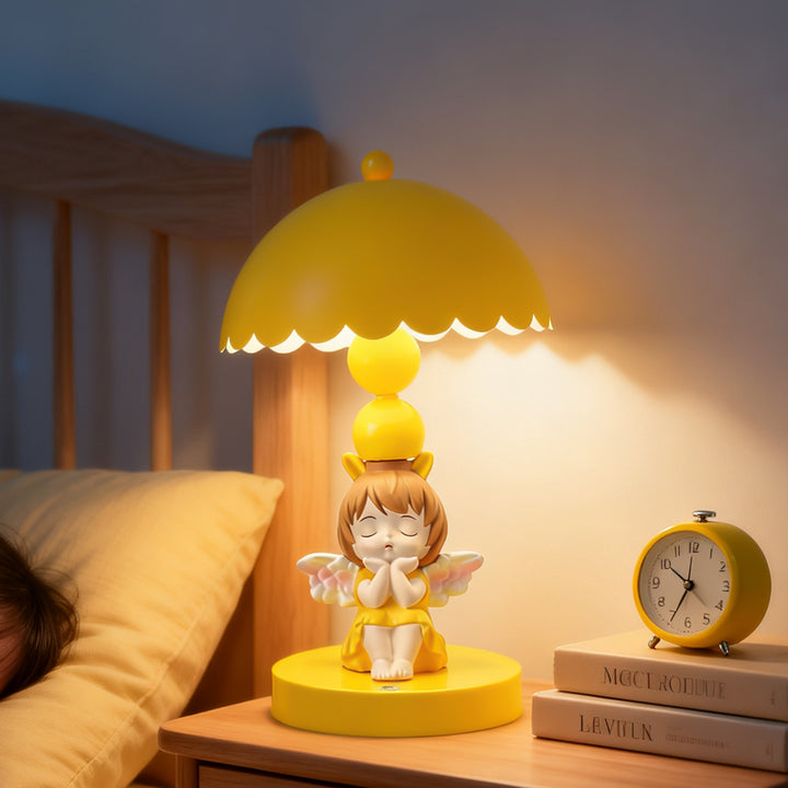 Engel Tischlampe, Nachttischlampe, 3-stufig dimmbar