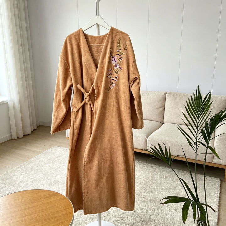 Bademantel aus Korallenfleece für Damen