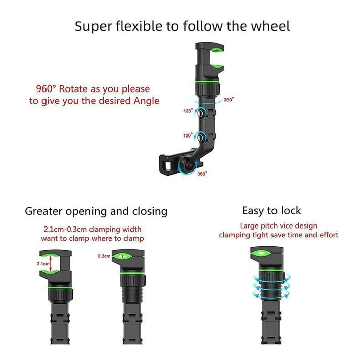 MULTI-FUNKTIONALE VERSTELLBARE 360° UNIVERSALHALTERUNG | Karnz