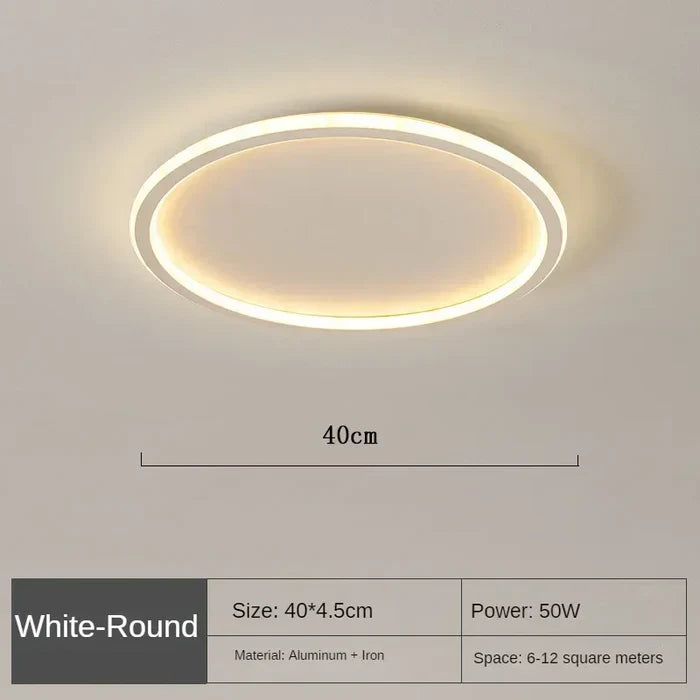 Skandinavische Runde Deckenlampe - AuroraSphere | Karnz