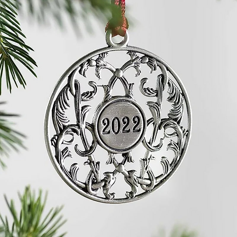 Weihnachtsdekoration aus massivem Zinn