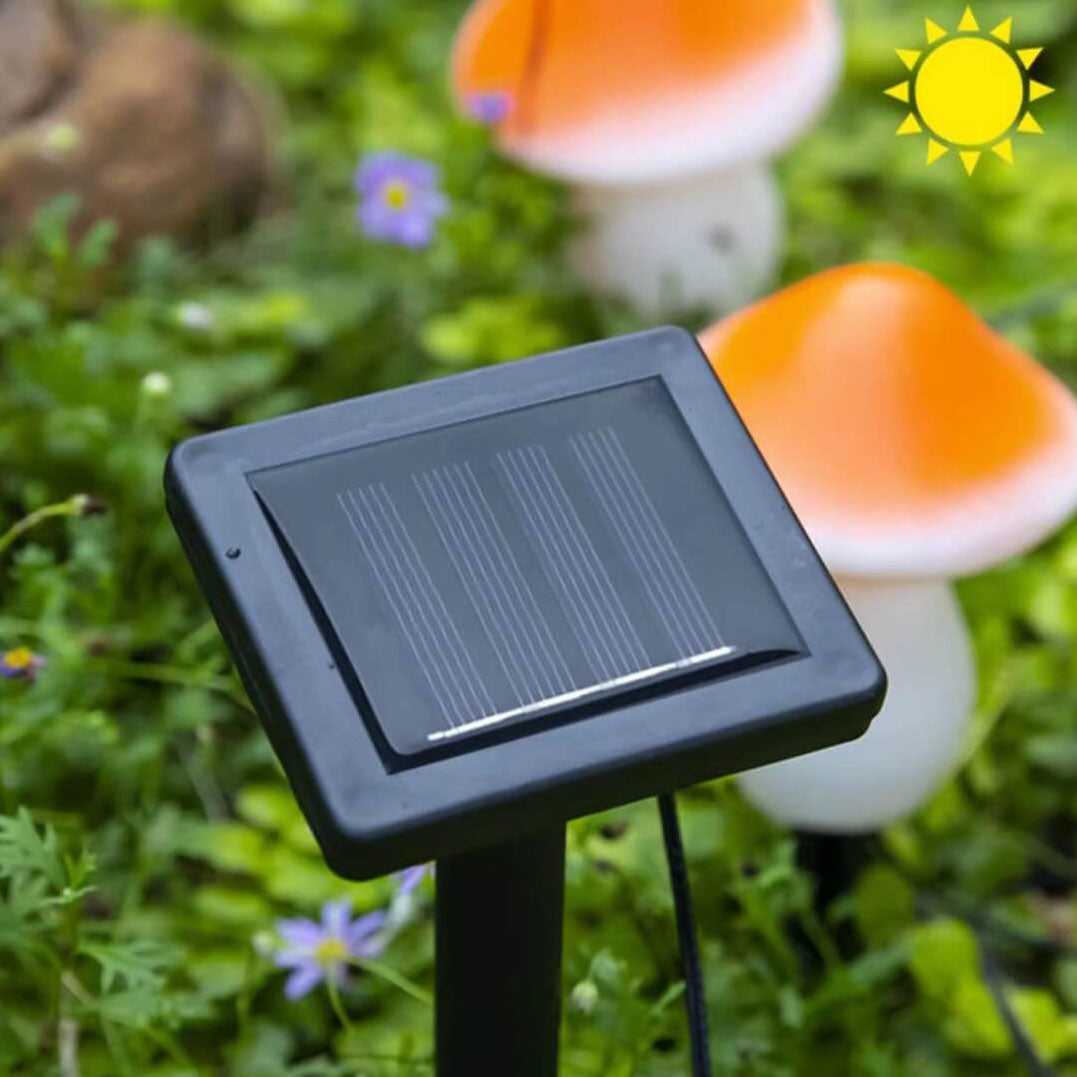 Solar Außenharz Pilz LED Gartenboden Einfügungsdekorative Landschaftslicht | Karnz