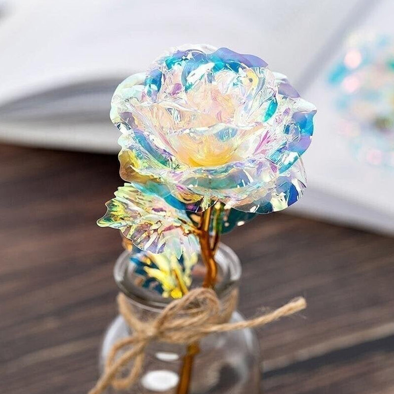 Glänzende schlafende Rose Valentinstag