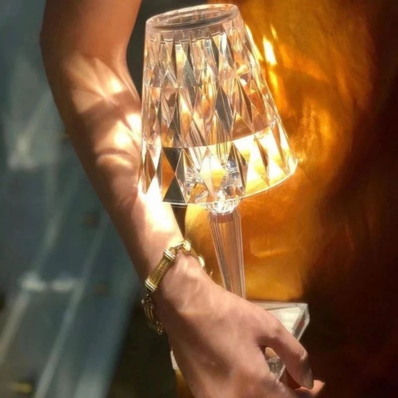 Kristall Tischlampe mit Touch-Steuerung - LumeCrystal | Karnz