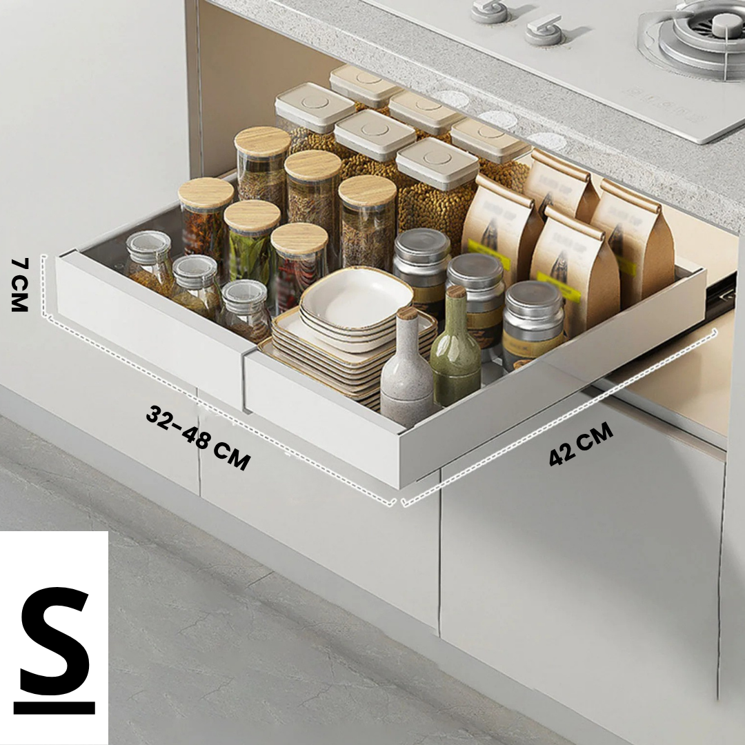 FlexiShelf Pro — Endlich perfekte Ordnung, die dir den Küchenalltag erleichtert | Karnz