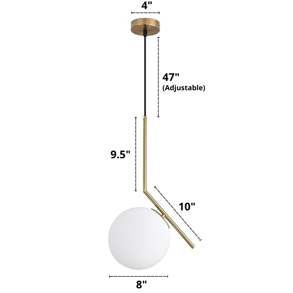 Moderne nordische Glaspendelleuchten