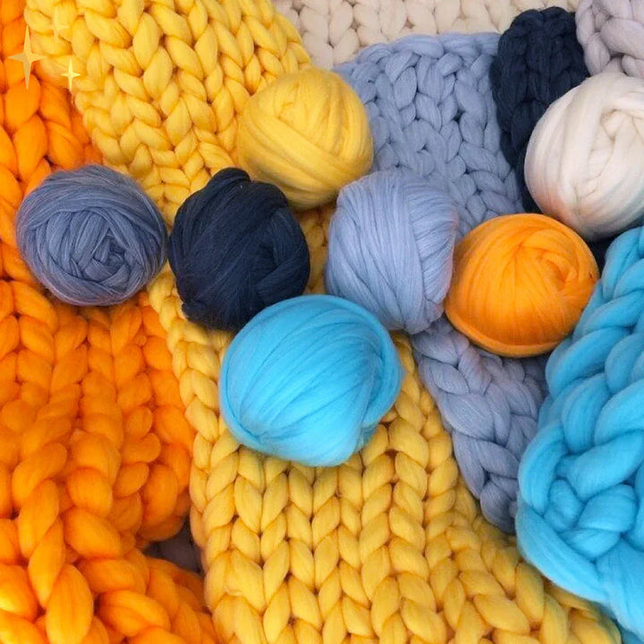 Karnz | DIY Chunky XL 1000 Gramm Garn für weiche Decken