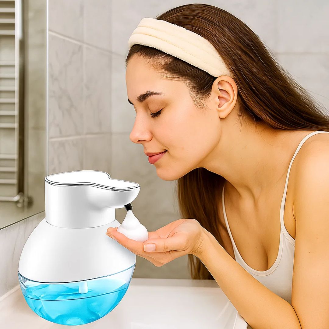 PureFoam | Touchless Schaumseifenspender – Infrarotsensor – IPX5 wasserdicht – USB wiederaufladbar Hygiene Karnz