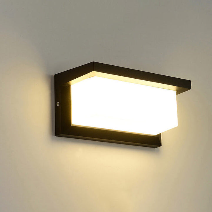 Moderne kreative Geometrie Aluminium Außen wasserdichte LED Wandleuchte Lampe | Karnz