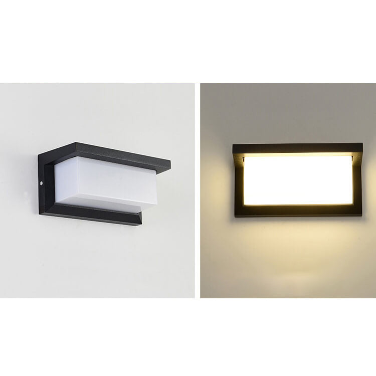 Moderne kreative Geometrie Aluminium Außen wasserdichte LED Wandleuchte Lampe | Karnz