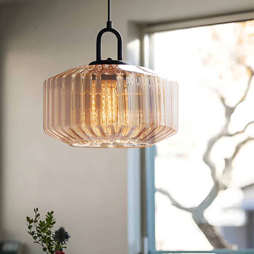 Karnz | Retro Farbige Glaspendelleuchte