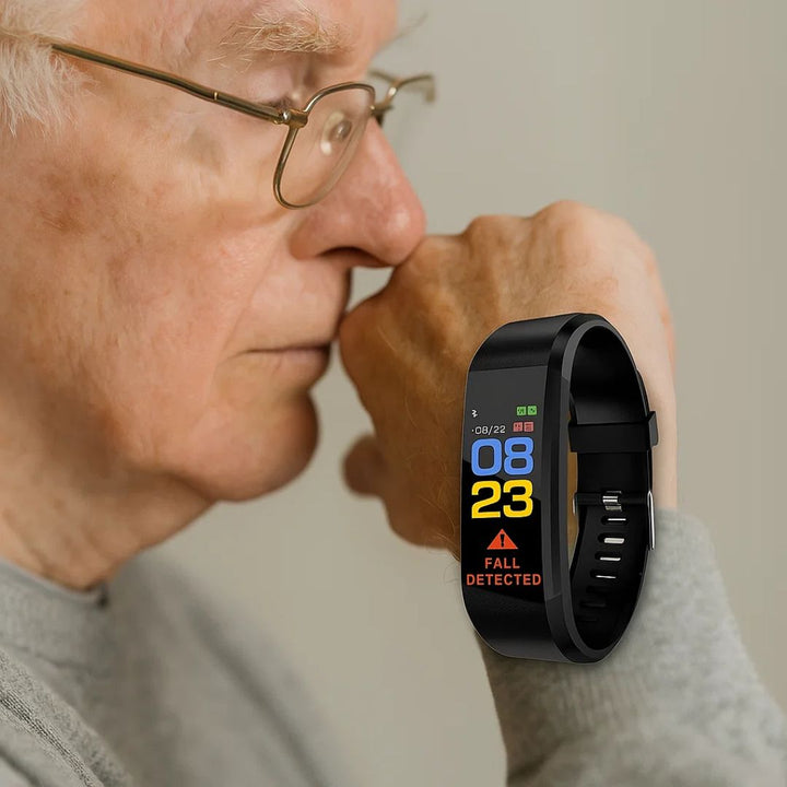 GuardianTime | Smartwatch für Senioren – Sturzdetektion – Gesundheitsüberwachung – GPS-Tracker – Sicherheit für ältere Menschen Karnz