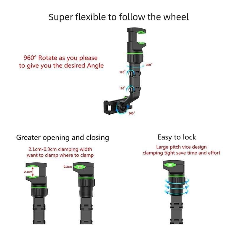 MULTI-FUNKTIONALE VERSTELLBARE 360° UNIVERSALHALTERUNG | Karnz