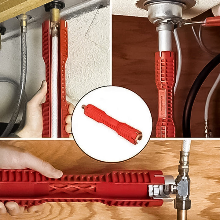 8-in-1 Waschbecken Multi-Wasserrohrschlüssel | Karnz