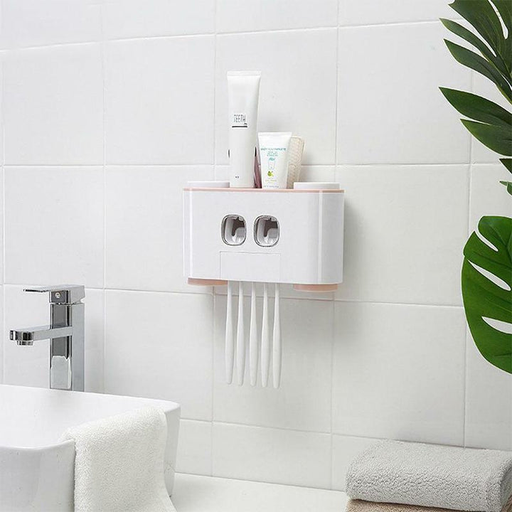 Automatischer Zahnbürstenhalter und Zahnpastaspender Set | Karnz