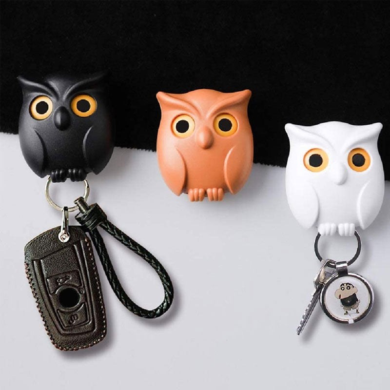 🦉Der Schlüsselguard ist eine zuverlässige Eule - süßer Nacht-Eulen-Schlüsselhalter mit automatischen Augenöffnen- und -schließen | Karnz