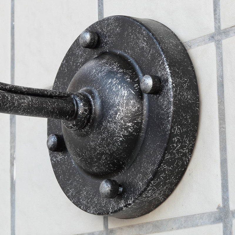 Zeitgenössische Retro Wasserdichte Eisen Runde 1-Licht Wand Sconces Lampe Für Garten | Karnz
