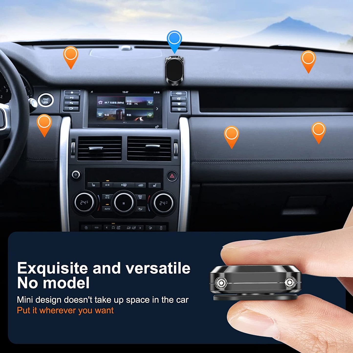 Klappbarer Auto-Handyhalter aus Metall