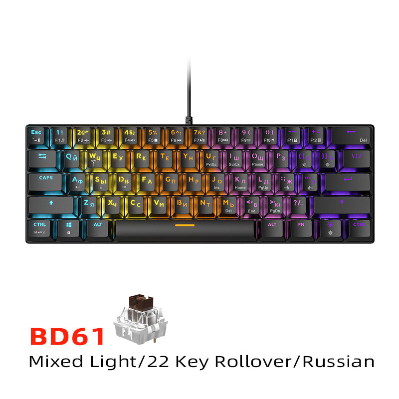 Mechanische Tastatur mit RGB-Beleuchtung