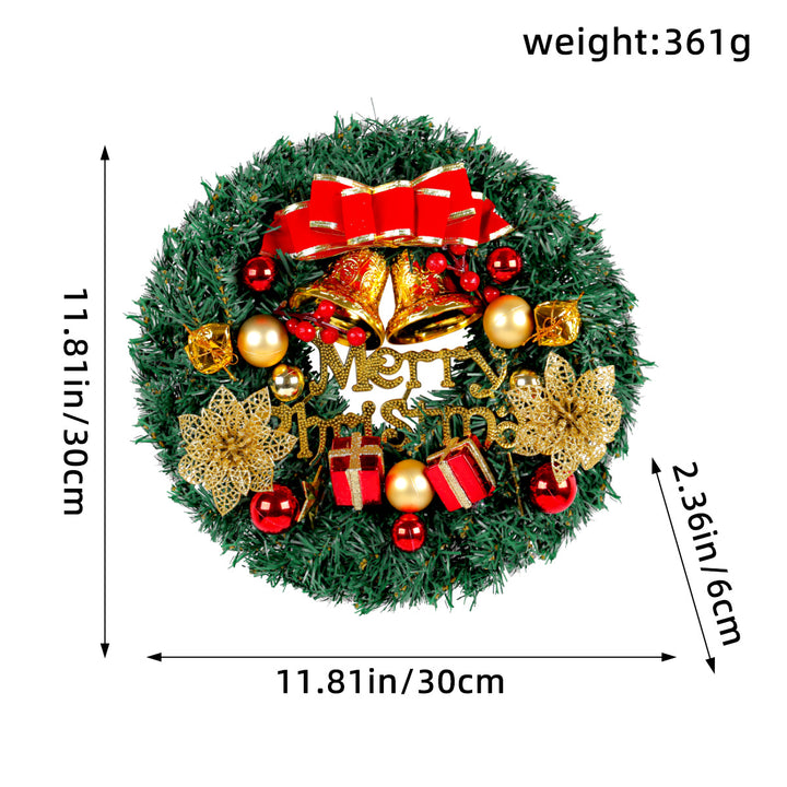 Dekorativer Weihnachtskranz aus Holz