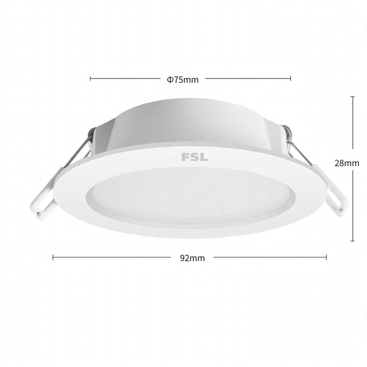 LED-Einbauleuchte für Decke und Flur