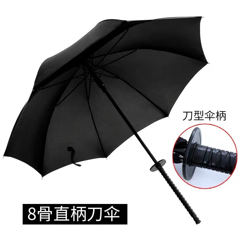 Damen Samurai-Design Faltregenschirm mit ergonomischem Griff Karnz