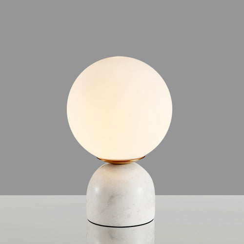 Moderne Kugeltischlampe mit stilvoller Basis