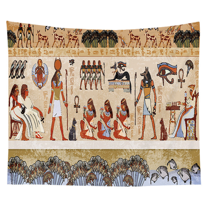 Ägyptischer Papyrus-Stil Dekorative Wandteppich