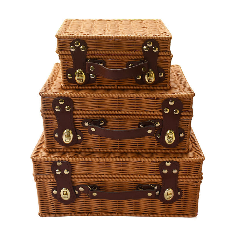 Eleganter handgewebter Picknickkorb Karnz