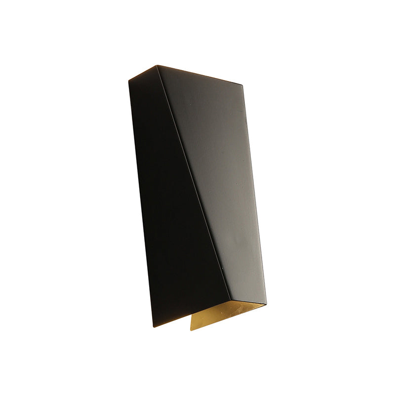 Simplistischer Stil Trapez-Wandwaschlicht Aluminium Warm/Weiß Beleuchtung LED Nachttisch-Wandleuchte in Schwarz/Weiß | Karnz