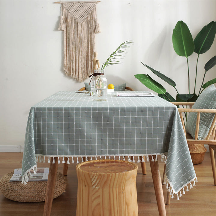 Elegante strukturierte Tischdecke