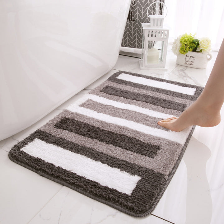 Absorbierender Streifenmuster-Badteppich