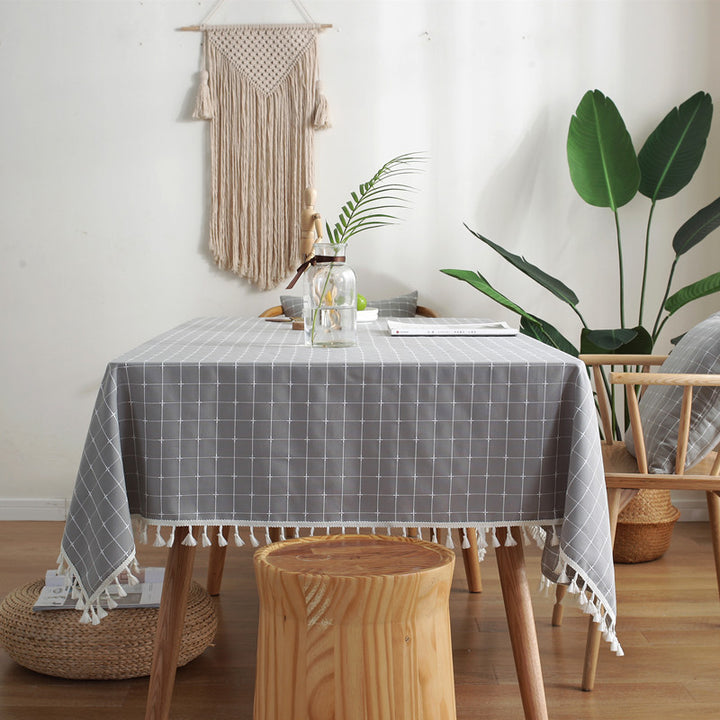 Elegante strukturierte Tischdecke