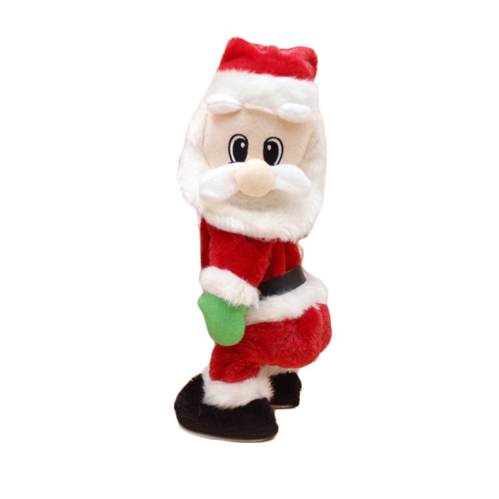 Kuschelige Weihnachtsmann Dekorationsfigur Karnz