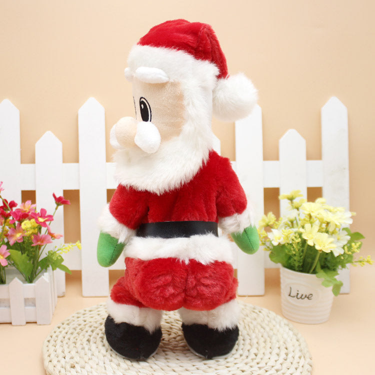 Kuschelige Weihnachtsmann Dekorationsfigur Karnz