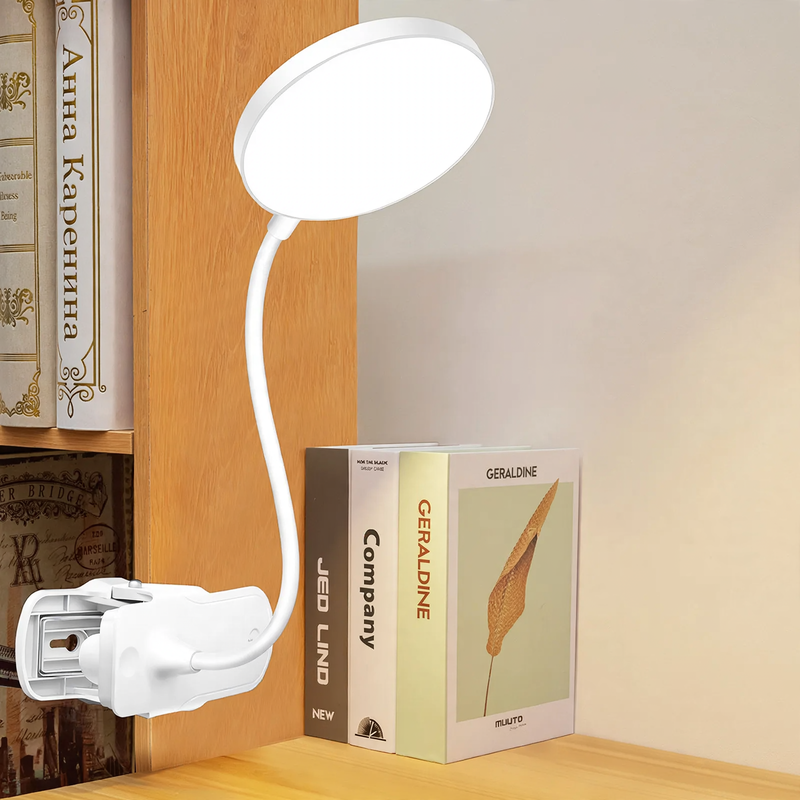 LED-Klemmlampe für Studium und Lesen