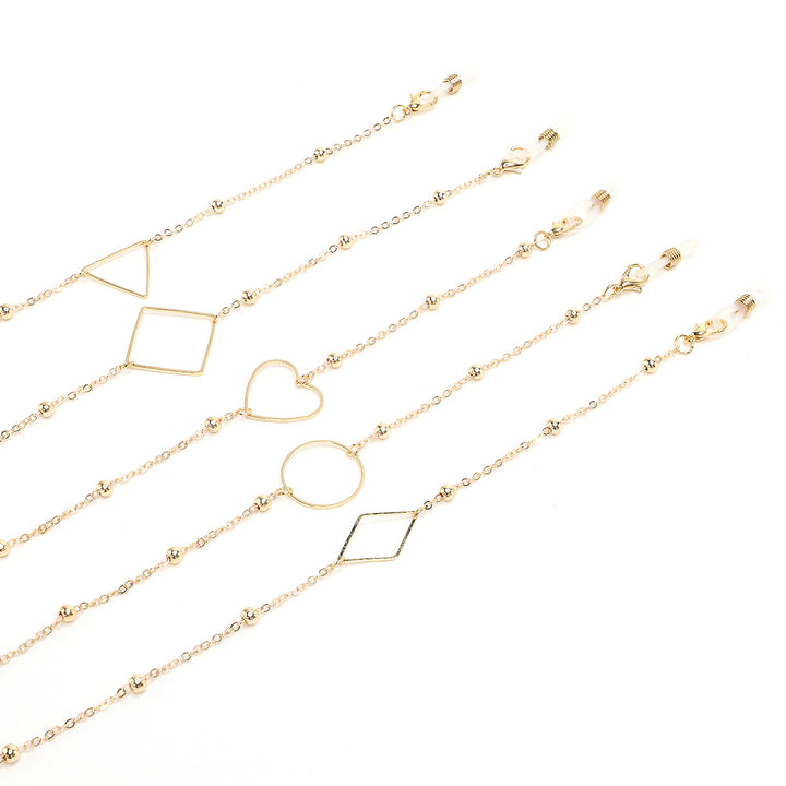 Eleganter goldener Kettenbrillenhalter Karnz