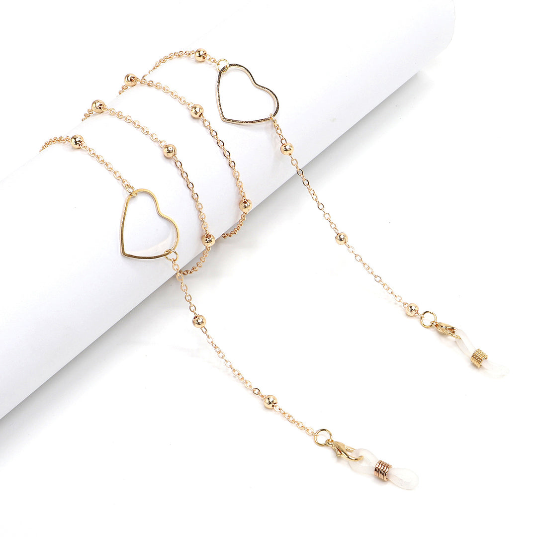 Eleganter goldener Kettenbrillenhalter Karnz
