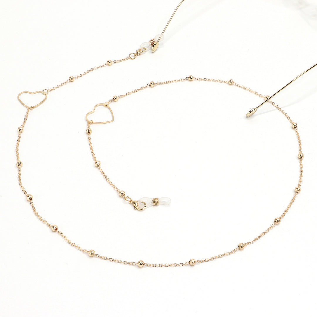 Eleganter goldener Kettenbrillenhalter Karnz