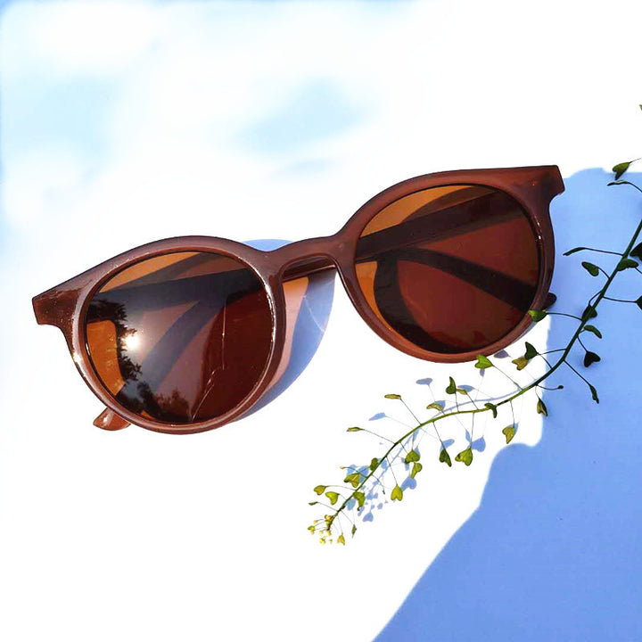 Vintage Inspirierte Runde Rahmen Sonnenbrille Karnz