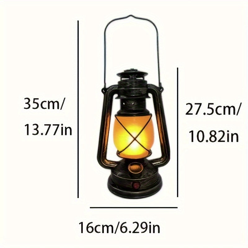 RetroGlow Laterne – Vintage LED Laterne mit Flammenlichteffekt | Karnz