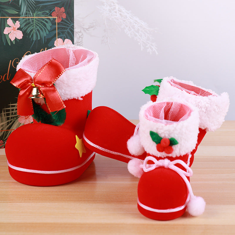 Dekorativer Mini Weihnachtsstiefel Karnz
