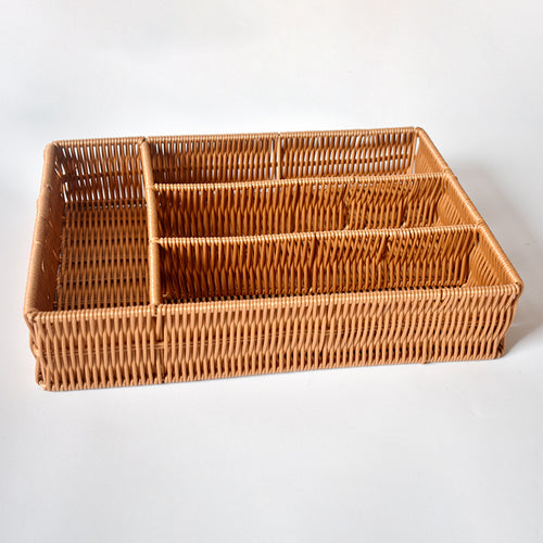 Woven Multi-Compartment Storage Organizer Karnz