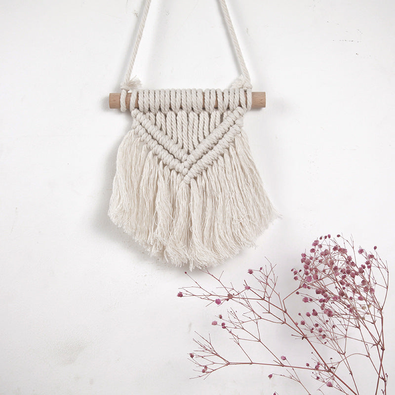 Dekorative Macramé Wandhängende Kunst Karnz