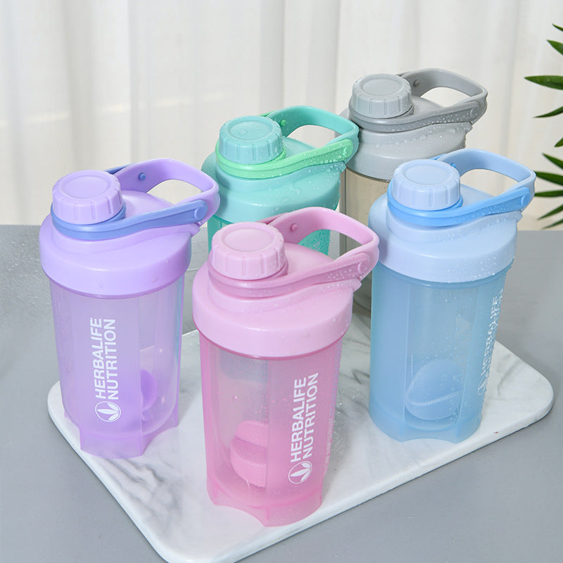 Unisex Shakerflasche mit Mixer-Ball für Fitness- und Protein-Getränke Karnz