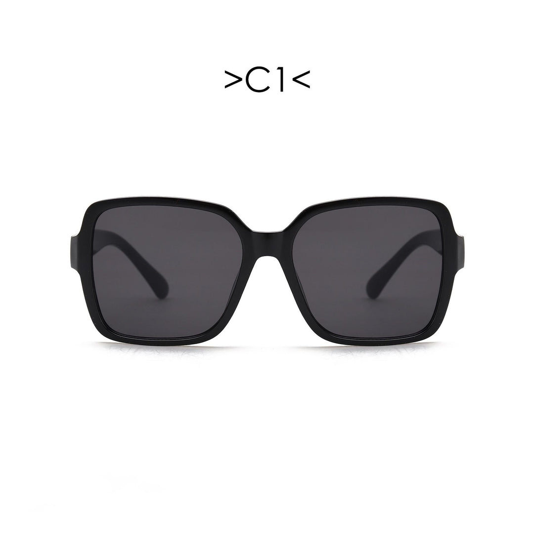 Damen oversized Sonnenbrille mit geometrischem Design Karnz
