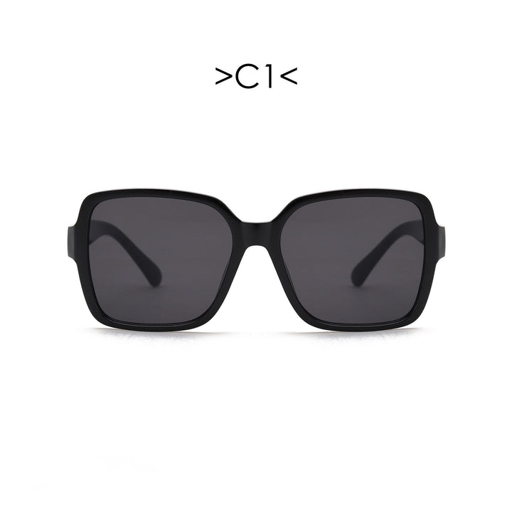 Damen oversized Sonnenbrille mit geometrischem Design Karnz