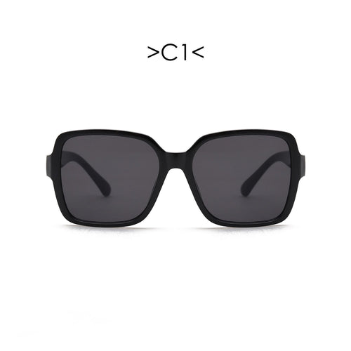 Damen oversized Sonnenbrille mit geometrischem Design Karnz