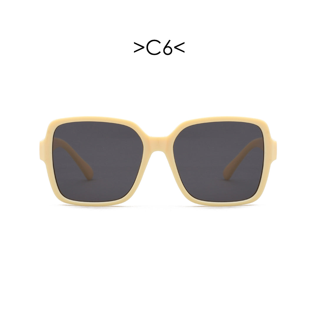 Damen oversized Sonnenbrille mit geometrischem Design Karnz